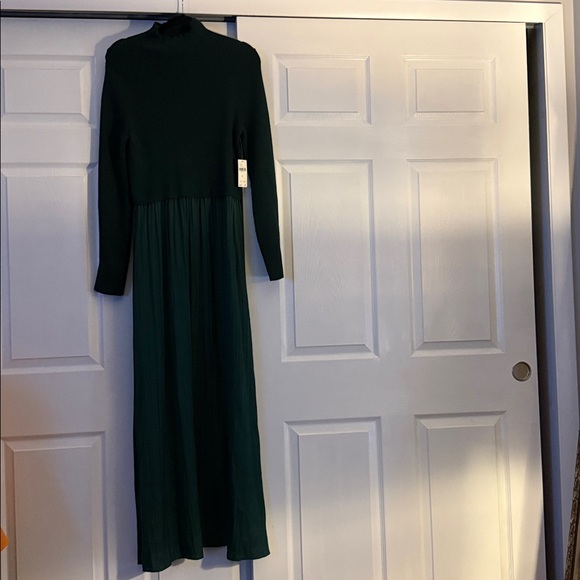 Anthropologie Forest Green Long Sleeve Maxi Dress - Picture 4 of 4